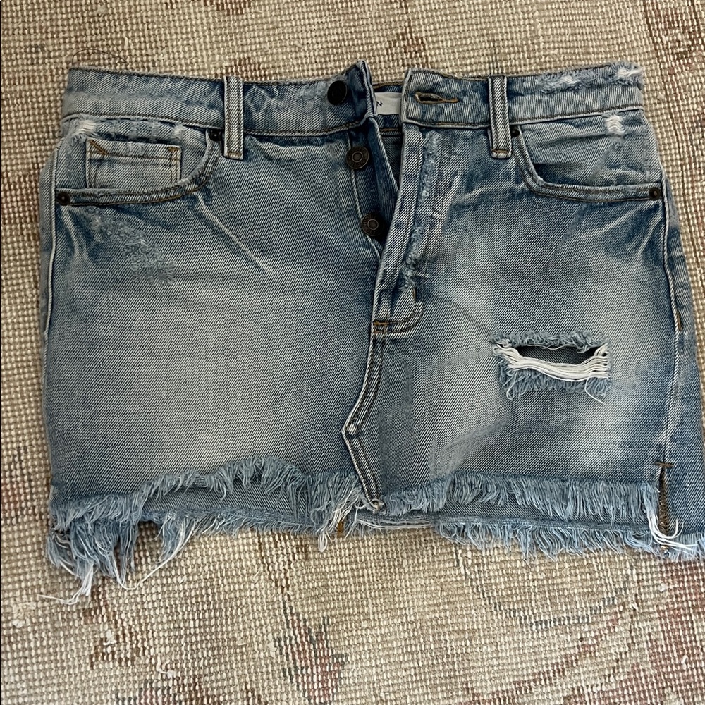 Hidden Jean Skirt